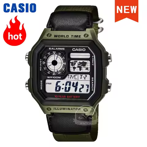 Casio Men's Retro Digital Watch Multifunctional Classic Style Timepiece AE-1200WHB-3B