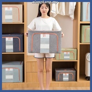 66L Storage Box Foldable  Box Steel Frame Detachable Storage Box clothes organization