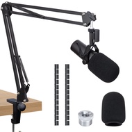 SUNMON Shure SM7B Boom Arm with Mic Cover Compatible with Shure SM7B, Ajustable Mic Stand Desk Mic A