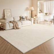 Cream Carpet for Living Room Bedroom, 200x300 Living Room Carpet Water-resistant Velvet Carpet Carpe
