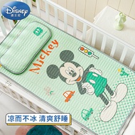 迪士尼宝宝（Disney Baby）婴儿凉席儿童冰丝乳胶席子宝宝幼儿园午睡婴儿床凉垫枕头夏季透气凉席两件套-米奇