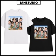 Cute chibi 2 DAYS 1 NIGHT Cast T-shirt, Loose, Cool Form