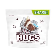 Date 05/26 Socola Hersheys Kisses Hugs Mỹ 300g - Milk Chocolate with white creme