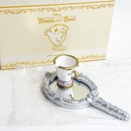 Disney 迪士尼美女與野獸 茶杯 阿齊 造型配件托盤