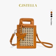 CISTELLA - Bag Wanita Flair Rattan Bag Leather Rattan Bag Handbag Wanita Sling Bag Rattan Bag Latest