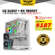 Armaggeddon Custom Desktop PC RX 7800XT U5 245KF 32GB RAM DDR5 1TB SSD