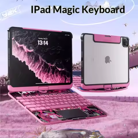 360 Rotating Wireless Smart Bluetooth Keyboard Tablet Case Bundle For Pro11inch for Apple iPad Air7 