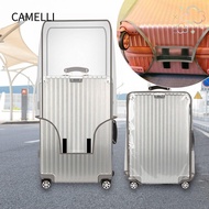 CAMELLI Travel Luggage Cover, PVC 16-28 Inch Luggage Protector Cover,  Waterproof Transparent Dustproof Suitcase Protector Cover Luggage