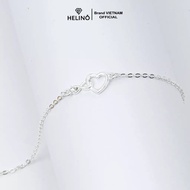 Lắc tay bạc nữ HELINO hình vô cực lồng trái tim V14