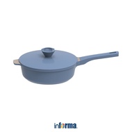 Informa Cooking Color 24 cm Set Zena Frying Pan - biru Frypan Pan Cooking Teflon Fryer Kitchen Equip