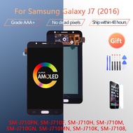 Amoled lcd For Samsung Galaxy J7 2016 J710 LCD Display and Touch Screen Digitizer Assembly SM-J710F 