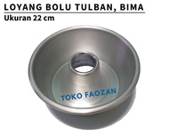 Loyang Bolu Tulban 22 cm Aluminium