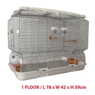 LILLIPHUT NEW VISION BIRD CAGE (L) SMALL WIRE (SINGLE / DOUBLE HEIGHT)