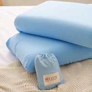 【ELVIS愛菲斯】旅行戶外用品-冰涼助眠隨行枕頭套 2入組(含旅行環保袋)