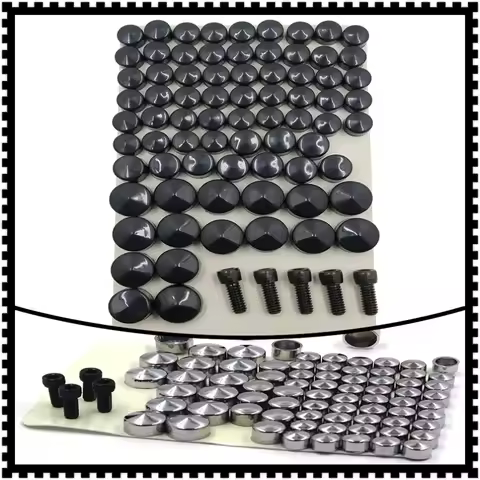 Motorcycle Parts Black Bolts Toppers Caps for 2007-2013 Harley FLT FLH 2008 2009 2010 2011 2012