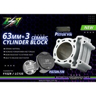 ESR MOTOR CERAMIC BLOCK FJN TAIWAN Y15ZR LC135 62MM 63MM 65MM 68MM 70MM TAMBAH SLEEVE PAJANG 100% OR
