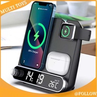 3 in 1 Wireless Charger Charging Station Dock For Air Pods iPhone Watch