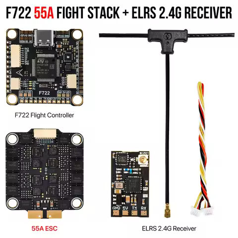 9IMOD F722 Flight Stack F722 Flight Control 55A/60A ESC 3-6S Lipo 30.5x30.5mm ICM42688 Gyro For Remo