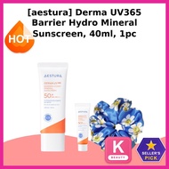 [aestura] Derma UV365 Barrier Hydro Mineral Sunscreen, 40ml, 1pc / Korean Sunscreen / Mineral Protec