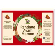 Rendang Ayam Tua Maman, Rendang Daging Maman, Rendang Daging Dendeng Maman, Jeruk Maman