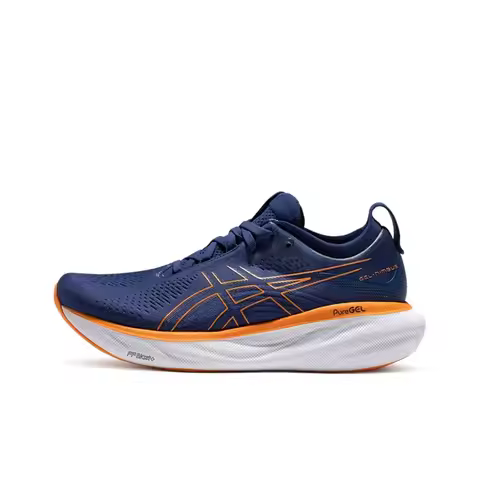 ASICS GEL Nimbus 25 Running Shoes Men's Low Top Blue/Orange 1011B547-403