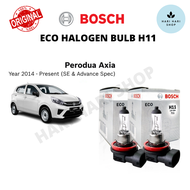 Original BOSCH Eco Halogen H11 Headlight Bulb 12V 55W H11 Bulb for Perodua Axia SE & Advance Spec (Y