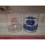 Star Wars R2-D2 and BB8 Glass collection set