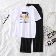 WOMEN'S CLOTHING, YOYO SHIRT SET WITH WIDE-LET PANTS