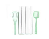 金屬廚房書擋、抹刀和攪拌器