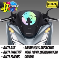 UCHIHA ITACHI MOON Cutting Sticker Silhouette Motorcycle Car Variation Cool Embossed Sticker Light U