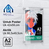 Wall Poster Acrylic Frame | Acrylic Wall Frame | A2 Size Acrylic Display Frame