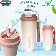 Sunhouse 500ml Harmony thermos bottle KS-TU500HB