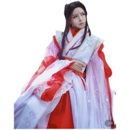 Ancient Costume/cos Clothing Red Platinum Ancient Style Novel cos Poor Pity/Prince Yue God cos Heave
