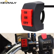 Universal Motorcycle Switch 3 Way Three Line Headlight Switch For Handle Switch LED Spotlight