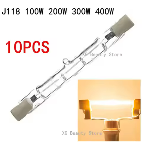5/10PCS R7S J118 LED Glass Tube COB Light Bulb High Power Corn Lamp 100W 200W 300W 400W - Halogen Li