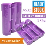 COD - Efest Battery Holder for 18650 3 Slot Battery PC3/PC6 Tempat Penyimpanan Baterai Storage Holde