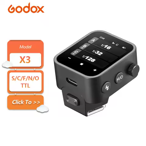 Godox X3 1/8000s HSS TTL TCM Function Wireless Flash Trigger with Touchscreen for Sony Nikon Canon F
