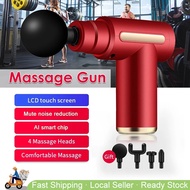 🇸🇬 Massage Gun Deep Tissue Percussion Muscle Massager Pain Relief Fascia Gun Electric Full Body Mass