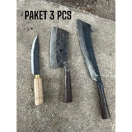 3 Pcs Original Spring Steel Knives - Quality Kitchen Knives for Cutting Meat and Chopping