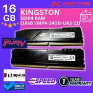 ~KINGSTON FURY 16GB 3400MHz 1Rx8 XMP4-3400-UA3-11