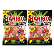 Haribo Happy Grape Soft Candy 80g*2 Bags Juice Rubber Candy Childrens Popular Snacks Sweet Treats fr