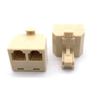RJ11 Telephone 6P4C / 4P4C Splitter Connector Adapter 1 Male to 2 Female