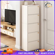 5 Tier Bookshelf with Doors Multipurpose Shelf/Rak Buku 3 Tingkat/Home Furniture Kabinet Baju Storage Cabinet/Wood Shelf