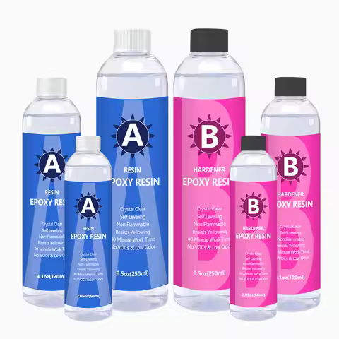 1:1 Epoxy Resin Kit Crystal Clear Resin for Crafts,Resin Mold,Jewelry Making,Art Casting, 2 Part Cle