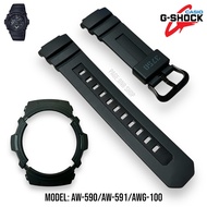(ฟรีไขควง3in1)กรอบสายนาฬิกาG-SHOCKของแท้ รุ่น AW-591/AWG-M100