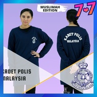 CY 1903 TSHIRT MUSLIMAH KADET POLIS PLUS SIZE / BAJU KADET POLIS MUSLIMAH / TSHIRT MUSLIMAH SCOUT / 