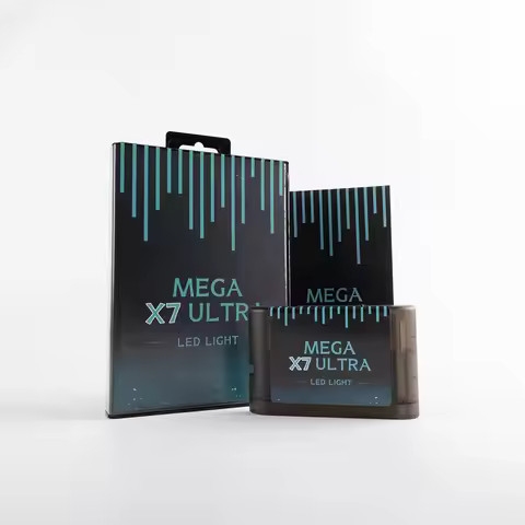 Mega X7 Ultra LED Lights Cartridge with Manual for SEGA GENESIS Mega Drive USA/ Japan/EUR MegaDrive 