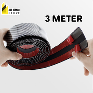 Stiker Lis Vinyl Carbon Fiber Mobil atau Mobil Serat Karbon Fiber Glossy Karet Pintu Vinil Pelindung