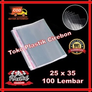 Plastik OPP 25x35 (100 Lembar) / Plastik OPP Lem / Plastik OPP Seal