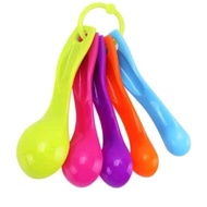 Baking Cooking Tools Plastic Measuring Spoon 5PCS//五颜六色量匙